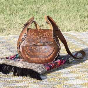 Artisan Made Round Saddle Mini Bag